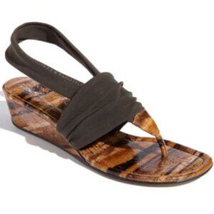Donald J. Pliner Brown and Tan Wedges